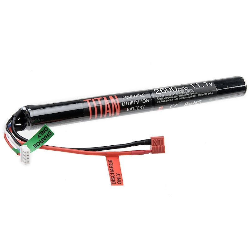Titan Power Battery Lithium Ion 11.1V 2600mAh Can be used with Lipo Charger Stick Deans