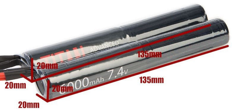 Titan Power Battery Lithium Ion 7,4v 6000mAh Nunchuck T-Deans Plug by Titan Power