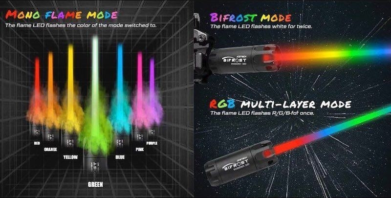 Tracer SF Warden Acetech Bifrost Tracer Module Pre Installed 14mm. CCW by GK Tactical