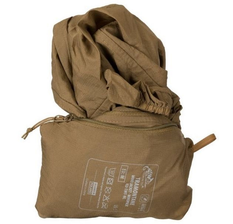 Tramontane Alpha Green Nylon Windpack DWR Durable Water Repellency Jacket by Helikon Tex