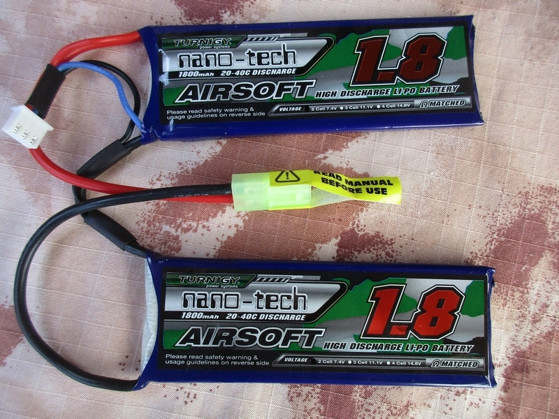 Nano Tech 1800mAh 7,4v. 20 - 40C Li-Po Battery Batteria by Turnigy