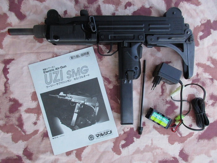 UZI SMG Full Metal Sub Machine Gun AEG Ninties Brand New Production by Marushin