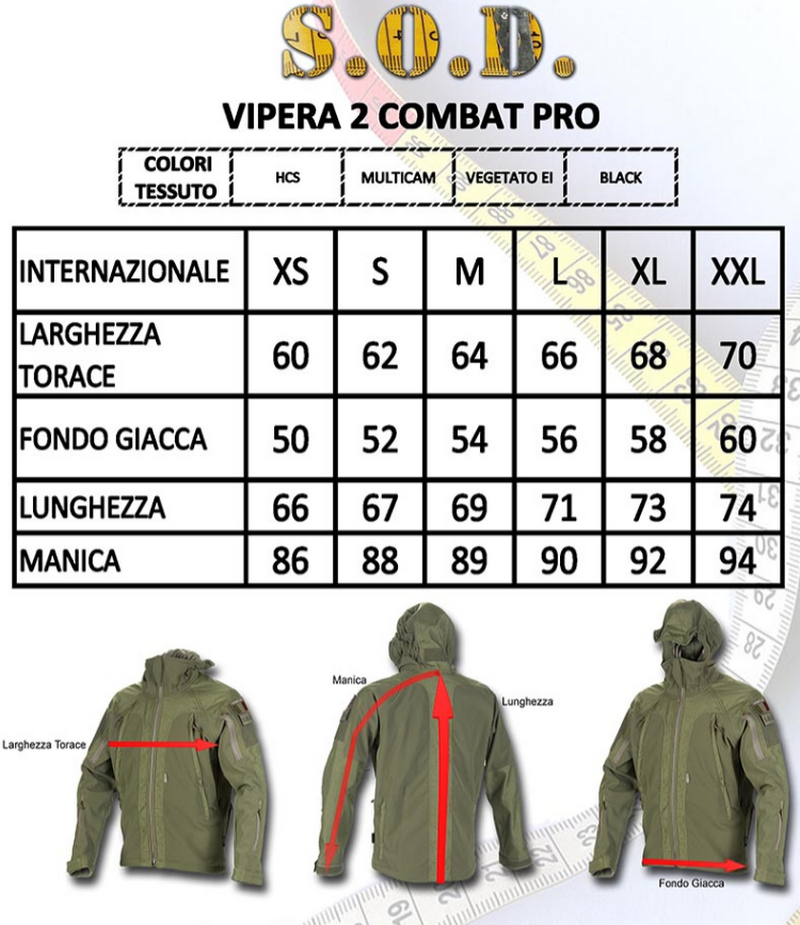 Vipera 2 Combat Pro MC Multicam - HCS by S.O.D. Gear