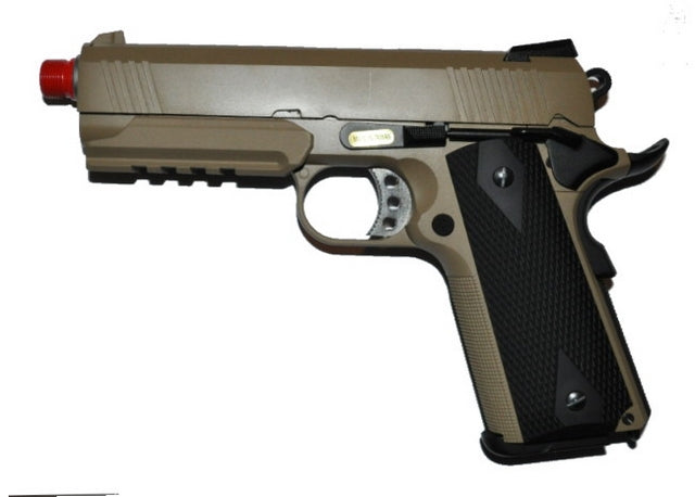 Desert Warrior 4.3 Tan Black Grip Full Metal by WE