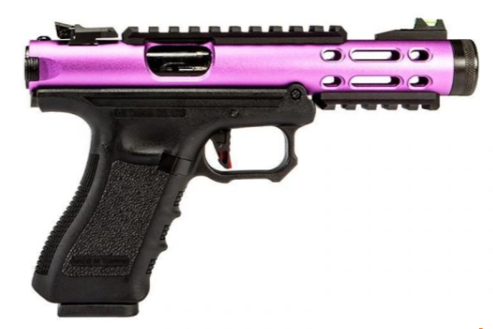 WE Galaxy G Metal Slide Full Auto Purple GBB Gas Blow Back Pistol