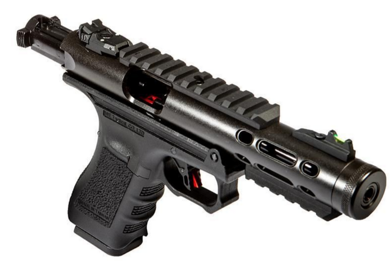 WE Galaxy G Metal Slide Full Auto Black GBB Gas Blow Back Pistol by WE