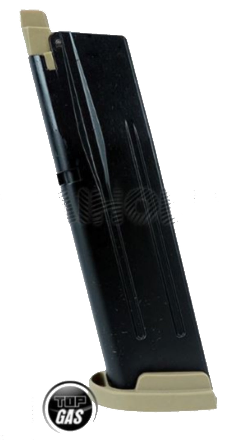 We M17 - M18 P320 GBB 25bb Tan Gas Magazine by We