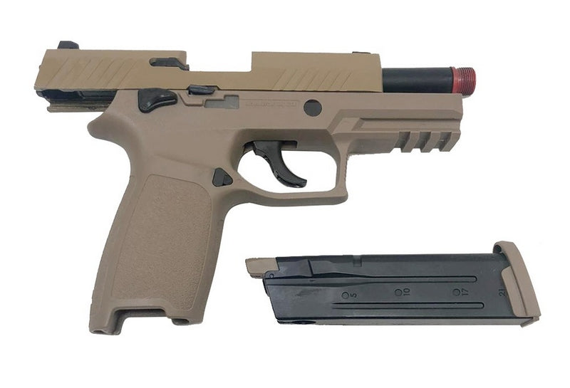 We M17 - P320 Tan AEG GBB Metal Slide by We