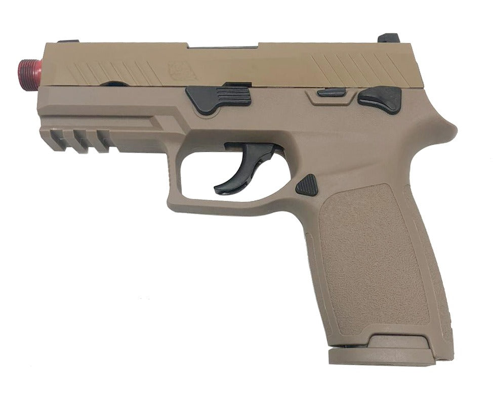 We M17 - P320 Tan AEG GBB Metal Slide by We