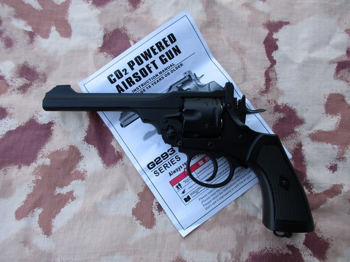 Webley MKVI Full Metal Perfect Replica Co2 Revolver G293 by Well