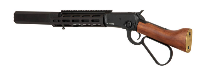 Winchester Randall "Mare's Leg" Silencer 1873 RS Gas Lever Action Full Wood & Metal by A&K