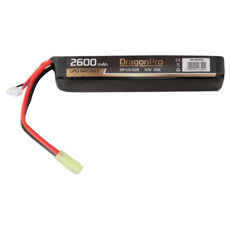 Batteria DP-L11-026 11.1V 2600mAh 20C LiPo 128x21x34mm by Dragonpro