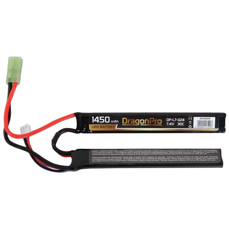 Li-Po Battery DP-L7-024 7.4V 1450mAh 30C LiPO (1+1) 115x16.5x7mm by Dragonpro