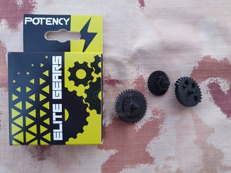 12:1 Steel Gear Set Kit Ingranaggi in Acciaio Elite Gear by Potency®