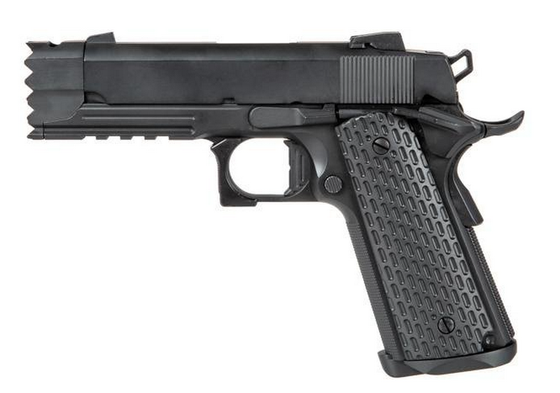 1911 Strike Warrior 3308 Full Metal Integrated Muzzle Break GBB Gas Blow Back by Golden Eagle