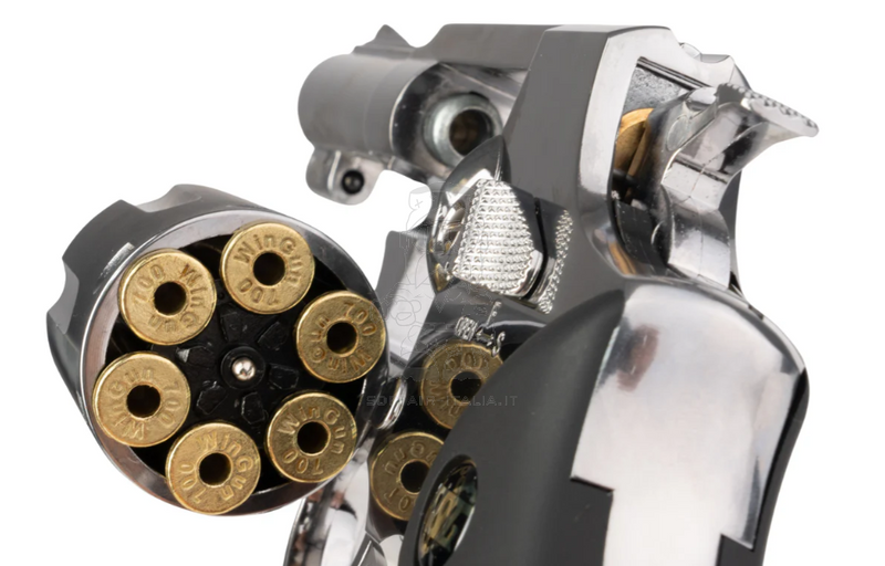 731 Sheriff M36 2.5inch Co2 Revolver Chrome Version w. Black Grips by Gun Heaven