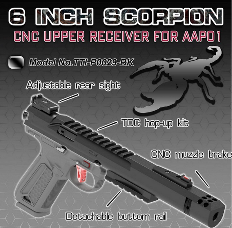 AAP-01 Scorpion 6" Aluminum CNC Slide with TDC Hop Up Kit by TTI