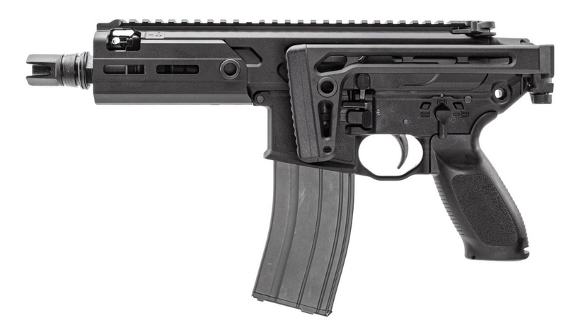 APFG 004BK MCX Style Rattler 5.5inch SBR GBB Gas Blow Back Folding Stock by APFG Taiwan