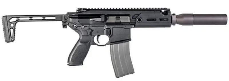 APFG 004BK MCX Style Rattler 5.5inch SBR GBB Gas Blow Back Folding Stock by APFG Taiwan