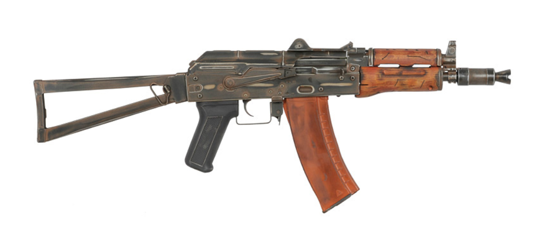 APS AKS-74U ASK205 Blow Back Batlle Worn Rifle Full Wood & Metal by APS