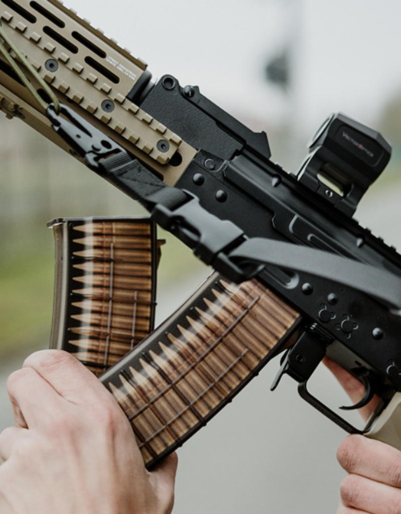 AK Bulgarian Dummy Cartridges 150bb Mid Cap Magazine by Cyma