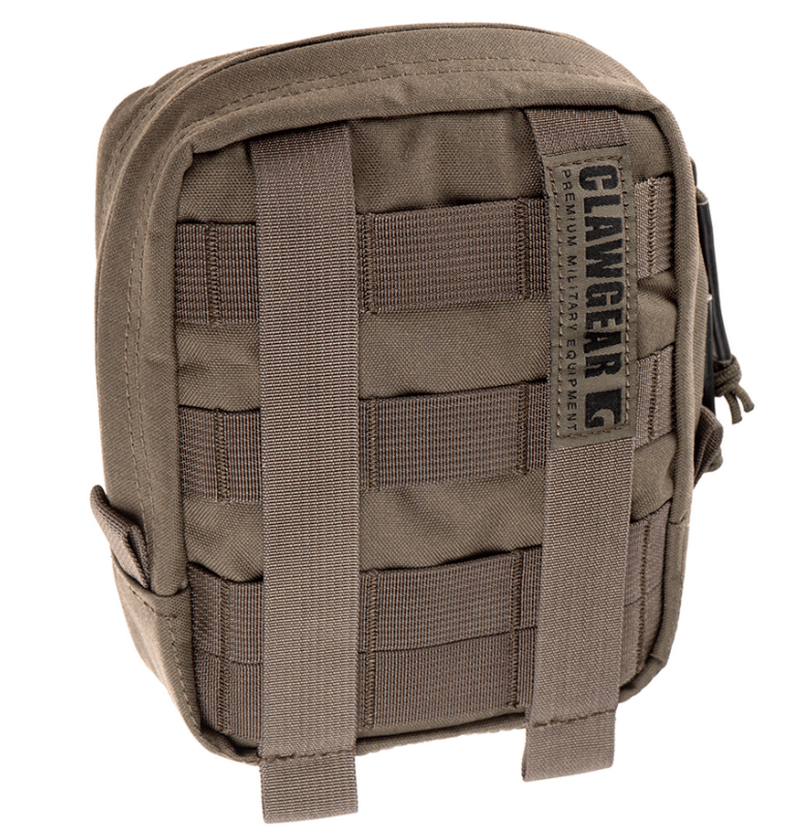 ClawGear Medium Vertical Core Zipped Utility Pouch Ranger Green RAL7013 by ClawGear