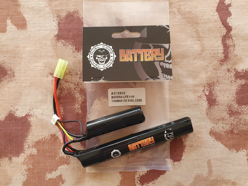 Crane Stock Li-Fe Battery Batteria 9.6v 1100mAh 15C by Duel Code