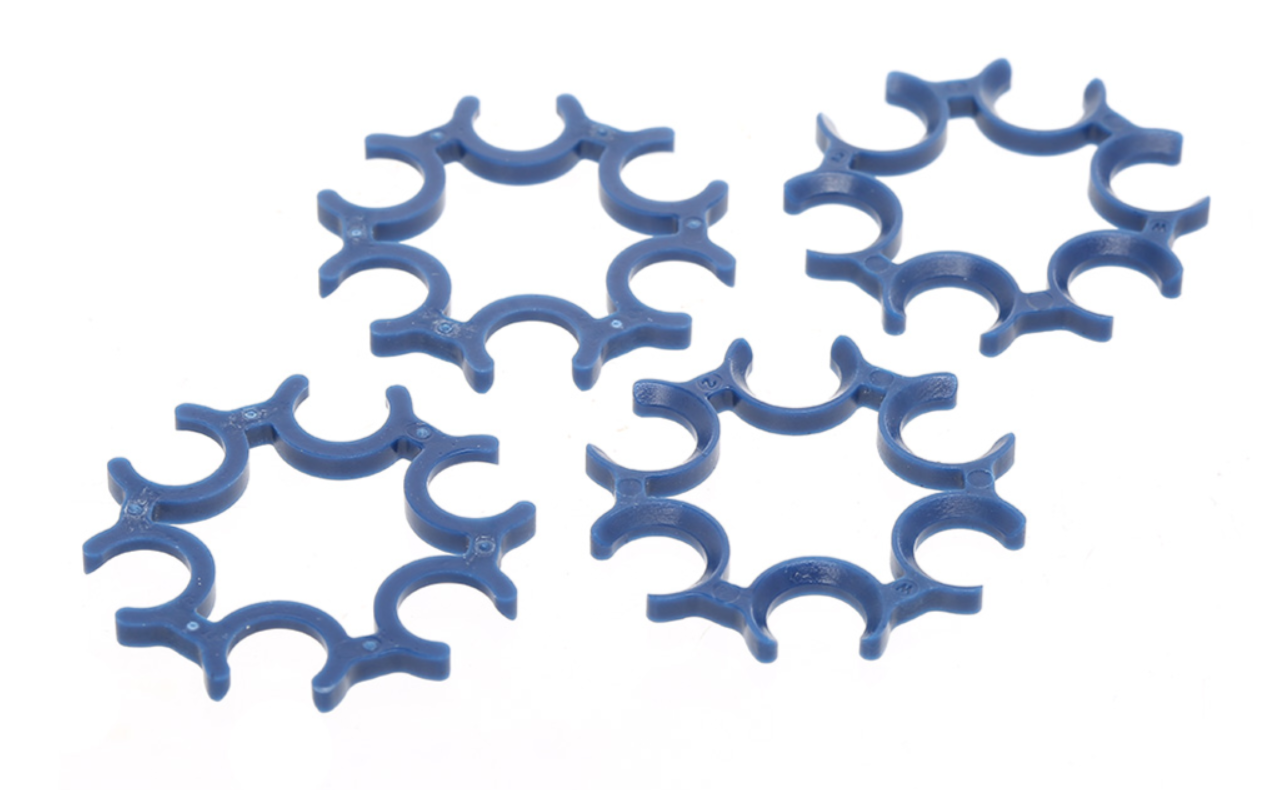 Dan Wesson Revolver 715 - Gen1 6mm & 4,5mm Moon Clips Blue Set 4 pcs. by ASG