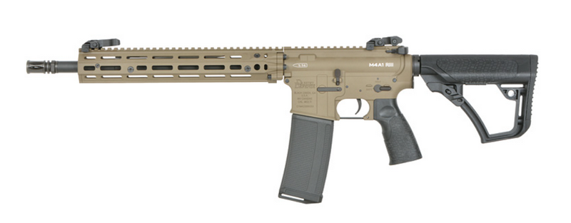 Daniel Defense M4A1 RIII 14,4inch FDE FlatDark Earth Mosfet - High Speed E-Edition EMG Licensed by Cyma Platinum