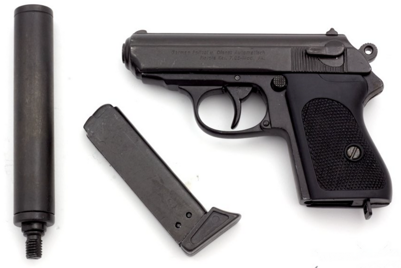 Denix PPK "007 James Bond" 1931 Semi Automatica con Silenziatore Replica Inerte by Denix