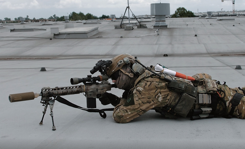 East Crane 7.62 USASOC - GROM EC-909 Semi-Automatic Precision Rifle AEG Replica SR-25 Type by East Crane