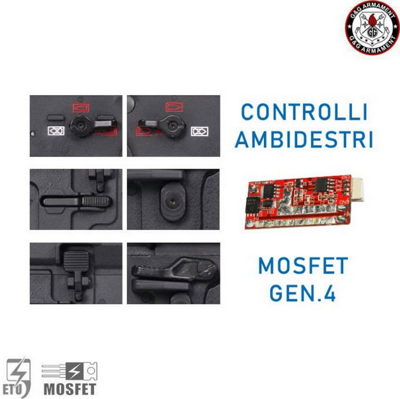 G&G CMF-16K  ETU-Mosfet Li-Po Ready EGC-16P-16K-BNB-NCM by G&G