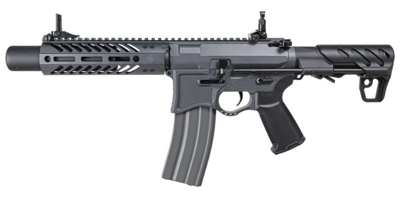 G&G SBR8 Mock Suppressor 7" ETU - Mosfet EMG Seeking Precision Full Metal GREY AEG by G&G