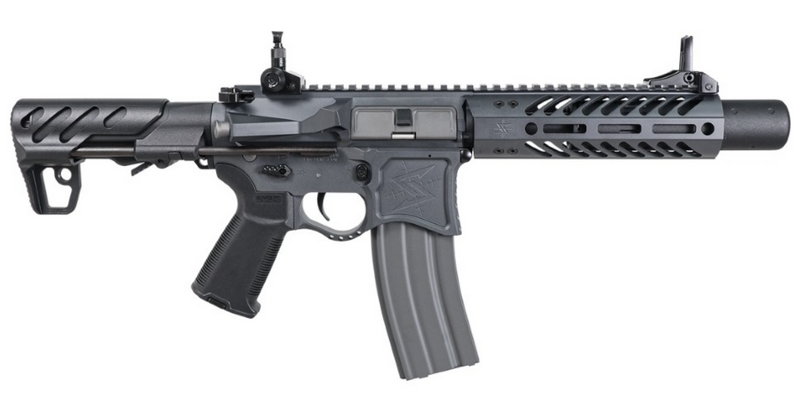 G&G SBR8 Mock Suppressor 7" ETU - Mosfet EMG Seeking Precision Full Metal GREY AEG by G&G