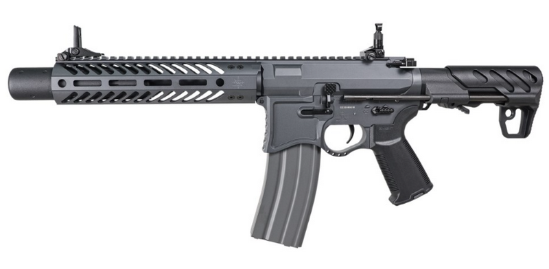 G&G SBR8 Mock Suppressor 9" ETU - Mosfet EMG Seeking Precision Full Metal GREY AEG by G&G