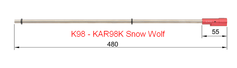 K98 - KAR98K 6,03mm. Steel Precisioon Inner Barrel with TR Hop Up Bucking by T-N.T
