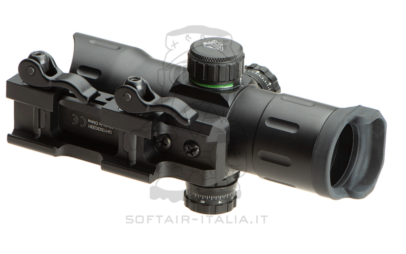 Leapers ITA 6" QD T Dot Red - Green Target by Leapers