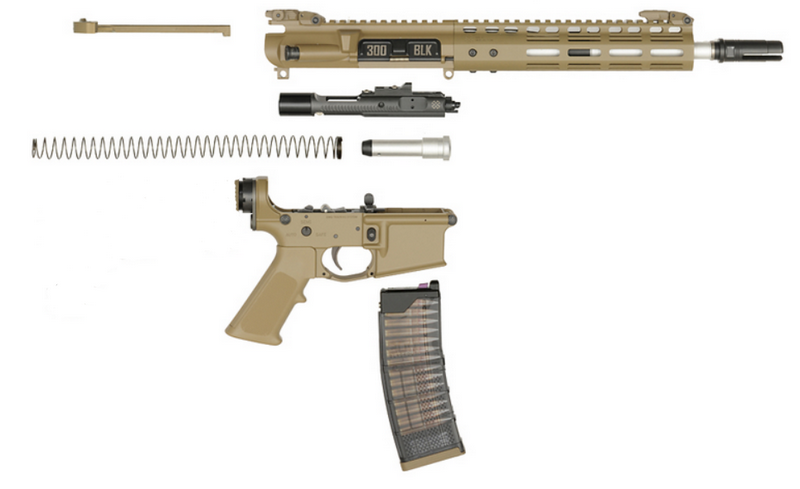 M4 - AR15 .300BLK NOVESKE N4 NSR9 GBBR 9" GEN III SHORTY Airsoft Replica Tan by EMG - Cyma