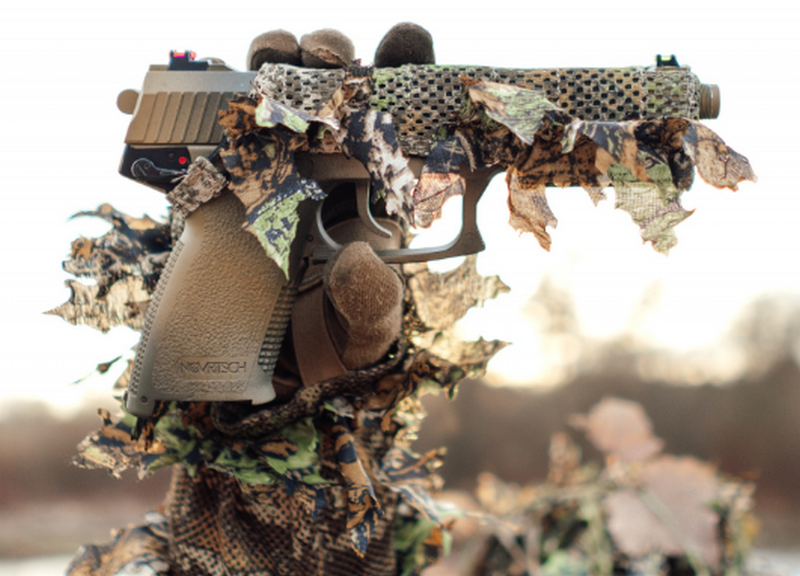 MK23 Socom 3D Mini Ghillie Amber Camo Cover by Novritsch