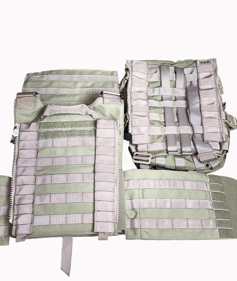 Molle Zip Interface for Backpack Vegetato by S.O.D. GEAR for Special Operator