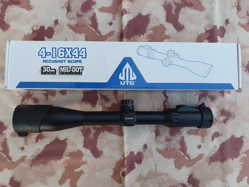 Ottica Accushot Scope 4-16x44 30mm. Mil-Dot Reticle by UTG - Leapers