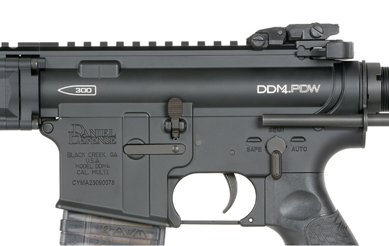 PDW SBR Daniel Defense DDM4 Mosfet Black Version AEG by Cyma Platinum EMG