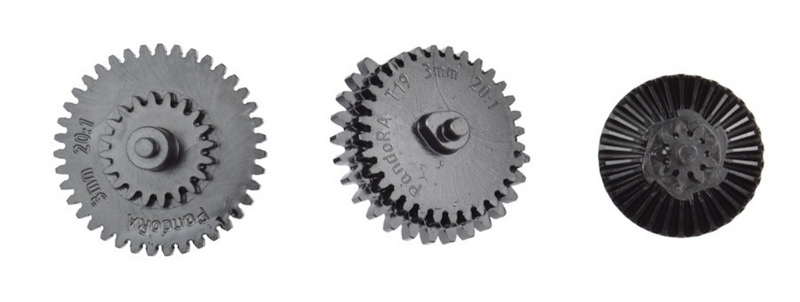 Pandora SR25 - GR25 AEG 7,62 Steel Gear Set  Ingranaggi in Acciaio CNC by RetroArms
