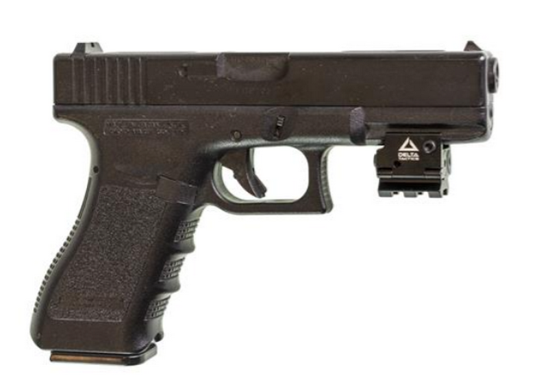 Pistol Red Laser with Picatinny Rail Laser per Pistola con Slitta Weaver by Delta Tactics