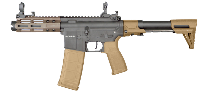 ROSSI Neptune 5.5inch PDW AEG Bronz Dual - Tone Electronic Trigger Mosfet Li-Po Ready by ROSSI Airsoft