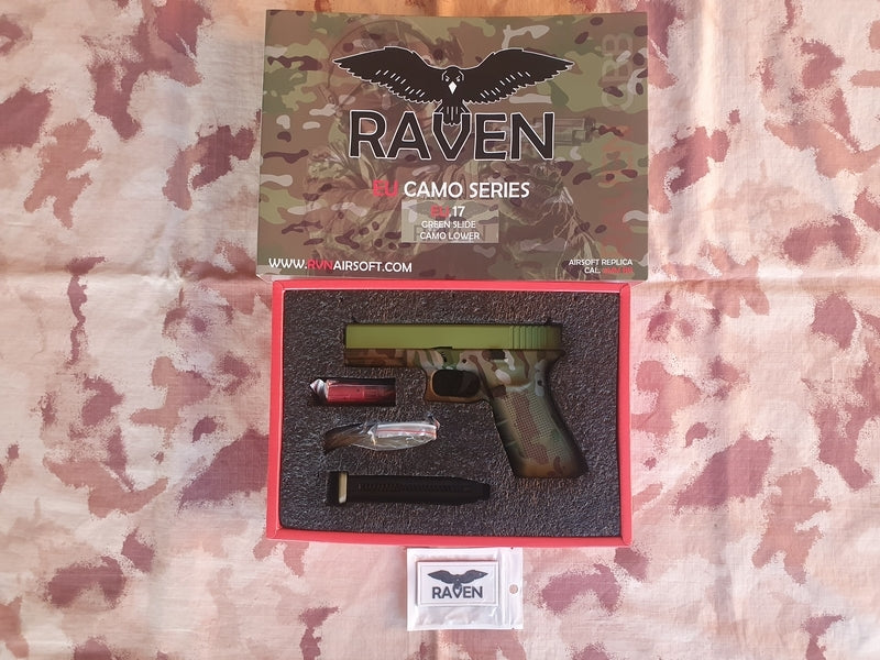 Raven G17 Gen 4 Type EU7 Metal Slide Hydro MC-Green Dual Color GBB by Raven