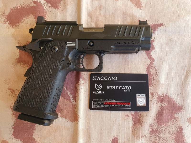 STACCATO FireArms - EMG - Army Armament R612 STACCATO 2011 C2 GBB Gas Blow Back Pistol by Army Armament
