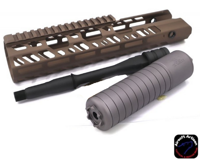 SUR300 12" DE Handguard Set Virtus LC MCX Sig Airsoft by Airsoft Artisan