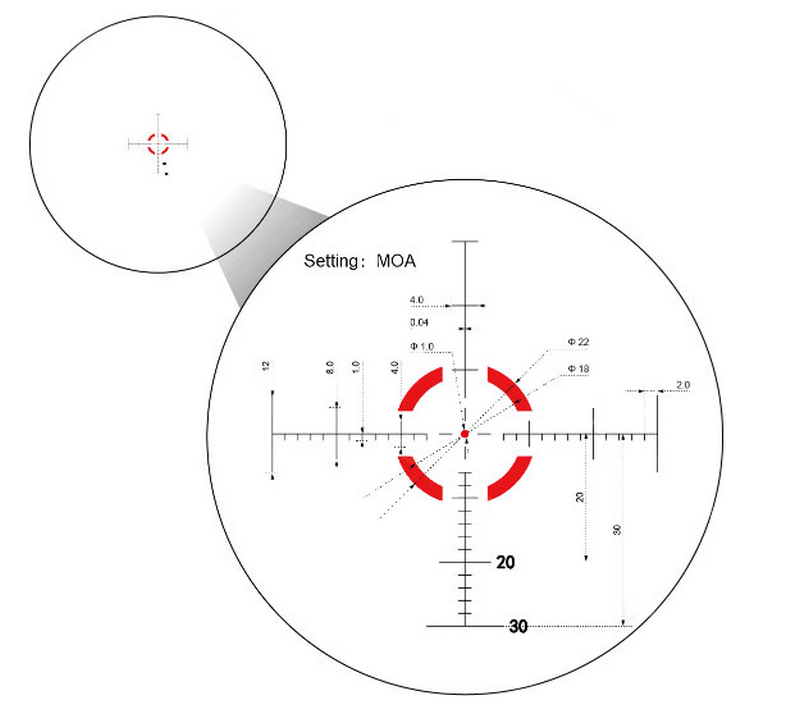 Mustang 1-4x24FFP Riflescope by Vector Optics
