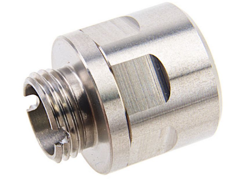 Silencer Adapter 11mm. CW to 14mm. CCW Silver - Chrome Adattatore Silenziatore - Tracer by COWCOW